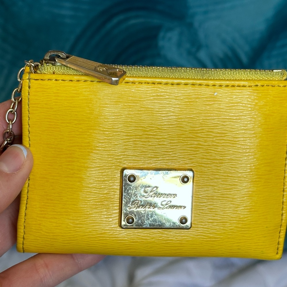 Ralph Lauren Solaire Sloan Street Key Coin Case with ID Holder Key Chain Wallet
